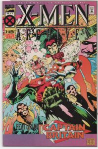 X-MEN ARCHIVES: CAPTAIN BRITAIN #3 – REPRINTS EARLY CAPTAIN BRITAIN – ALAN DAVIS COVER - 1995