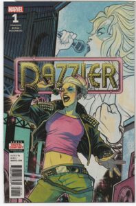 DAZZLER: X-SONG #1 – ELIZABETH TORQUE COVER – DAZZLER ROCKS ON - 2018