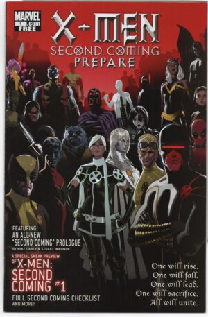 X-MEN: SECOND COMING – PREPARE #1 – DANIEL ACUNA COVER – WOLVERINE - NIGHTCRAWLER - 2010