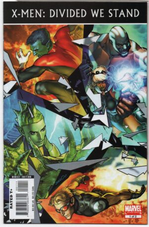 X-MEN: DIVIDED WE STAND #1 – SKOTTIE YOUNG – BRANDON PETERSON 1ST APPEARANCES - 2008