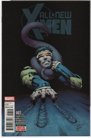 ALL-NEW X-MEN #7 – DENNIS HOPELESS - MARK BAGLEY COVER – BLOB – TOAD - 2016