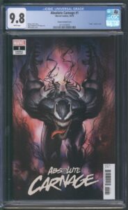 ABSOLUTE CARNAGE #1 - CGC 9.8 NM/M - CODEX VARIANT – 1 FOR 25 – ADI GRANOV COVER - 2019