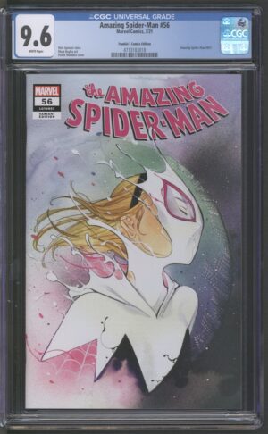 AMAZING SPIDER-MAN #56 - CGC 9.6 NM+ – PEACH MOMOKO VARIANT – FRANKIES COMICS – SPIDER GWEN - 2021