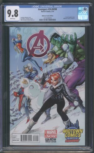 AVENGERS #24.NOW – CGC 9.8 NM/M – J. SCOTT CAMPBELL VARIANT - MIDTOWN EXCLUSIVE - 2014