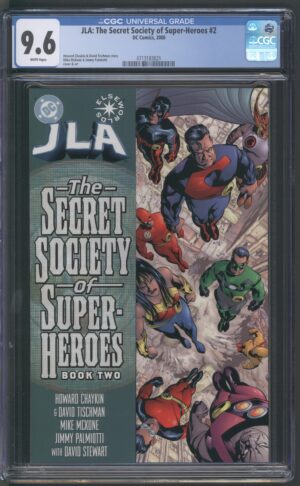 JLA: SECRET SOCIETY OF SUPER-HEROES #2 - CGC 9.6 NM+ – PRESTIGE – ELSEWORLDS – MCKONE - PALMIOTTI - 2000