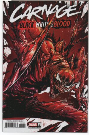 CARNAGE: BLACK, WHITE & BLOOD #1 – MARCO CHECCHETTO VARIANT – LIMITED 1 FOR 50