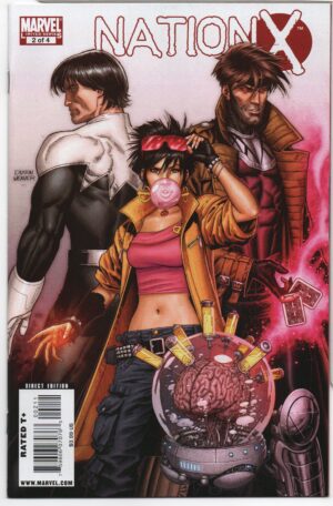 NATION X #2 – DUSTIN WEAVER COVER – JUBILEE – WOLVERINE – DAZZLER – 2010 MARVEL