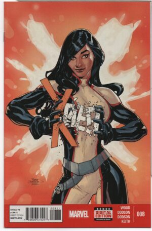 X-MEN #8 – TERRY DODSON COVER – MUERTAS – LADY DEATHSTRIKE – FRENZY - 2014