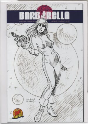 BARBARELLA #1 – DFE – B&W JOSEPH MICHAEL LINSNER COVER – LTD TO 400 – W/COA - 2017