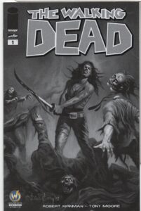 WALKING DEAD #1 – WIZARD WORLD RICHMOND COMIC CON B&W VARIANT – KEY ISSUE - 2015
