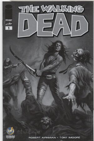 WALKING DEAD #1 – WIZARD WORLD RICHMOND COMIC CON B&W VARIANT – KEY ISSUE - 2015