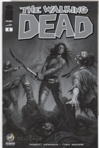 WALKING DEAD #1 – WIZARD WORLD RICHMOND COMIC CON B&W VARIANT – KEY ISSUE - 2015 - Copy