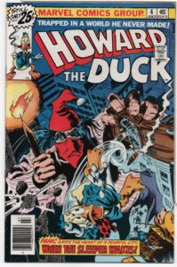 HOWARD THE DUCK #4 – 25 CENT COVER – INTRODUCING GENE COLAN COVER ART - 1976