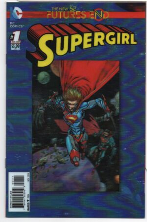SUPERGIRL: FUTURES END #1 – 3D MOTION COVER - ONE-SHOT – GIUSEPPE CAMUNCOLI COVER - 2014