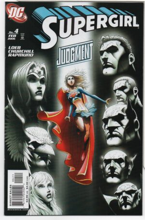 SUPERGIRL #4 – JEPH LOEB – IAN CHURCHILL COVER ART – FEATURING JLA - 2006