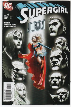 SUPERGIRL #4 – JEPH LOEB – IAN CHURCHILL COVER ART – FEATURING JLA - 2006