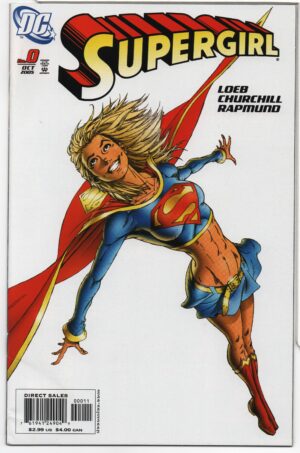 SUPERGIRL #0 – JEPH LOEB - IAN CHURCHILL COVER – HARLEY QUINN APPEARANCE - 2005