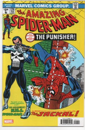 AMAZING SPIDER-MAN: FACSIMILE EDITION #129 – KEY ISSUE – JOHN ROMITA SR – 1ST PUNISHER - 2023