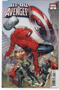 ALL-OUT AVENGERS #5 – GREG LAND COVER – SPIDER-MAN VS AVENGERS - 2023