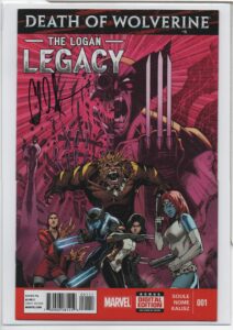 DEATH OF WOLVERINE: THE LOGAN LEGACY #1 – SIGNED CHARLES SOULE – NUMBERED COA - 2014