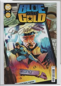 BLUE AND GOLD #2 – SIGNED DAN JURGENS – NUMBERED COA 05/12 – RYAN SOOK COVER - 2021