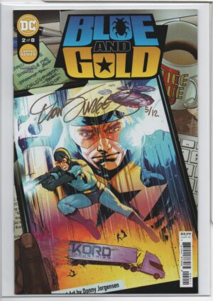 BLUE AND GOLD #2 – SIGNED DAN JURGENS – NUMBERED COA 05/12 – RYAN SOOK COVER - 2021