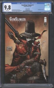 GUNSLINGER SPAWN #1 – CGC 9.8 NM/M – VARIANT COVER B – TODD MCFARLANE COVER - 2021