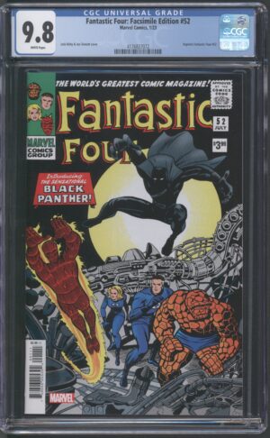 FANTASTIC FOUR: FACSIMILE EDITION #52 – CGC 9.8 NM/M – JACK KIRBY COVER - 2023