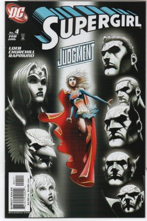 SUPERGIRL #4 – JEPH LOEB – IAN CHURCHILL COVER ART – FEATURING JLA - 2006