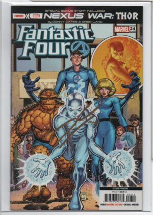 FANTASTIC FOUR #24 – 2ND PRINT – SIGNED DONNY CATES – NUMBERED COA 10/24 - 2020