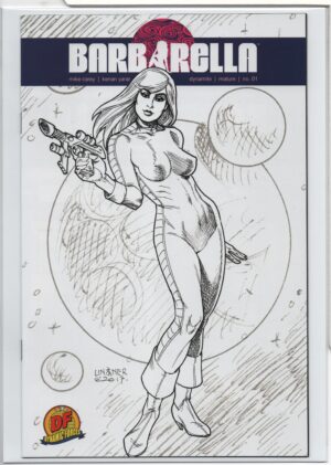 BARBARELLA #1 – DFE – B&W JOSEPH MICHAEL LINSNER COVER – LTD TO 400 – W/COA - 2017