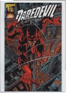 DAREDEVIL #1/2 - WIZARD MAIL-IN PROMO WITH WIZARD COA - JOE QUESADA COVER – 1999