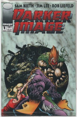 DARKER IMAGE #1 – SEALED POLY BAG W/DEATHBLOW CARD – SAM KEITH VARIANT - 1993