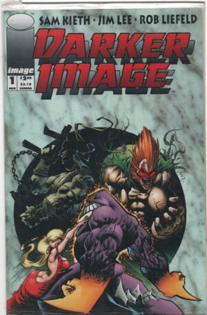 DARKER IMAGE #1 – SEALED POLY BAG W/DEATHBLOW CARD – SAM KEITH VARIANT - 1993