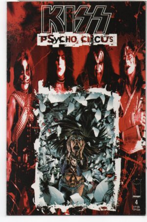 KISS: PSYCHO CIRCUS #4 – BRIAN HOLGUIN - MICHAEL GOLDEN COVER - 1997