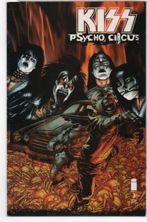KISS: PSYCHO CIRCUS #3 – BRIAN HOLGUIN - MICHAEL GOLDEN COVER - 1997