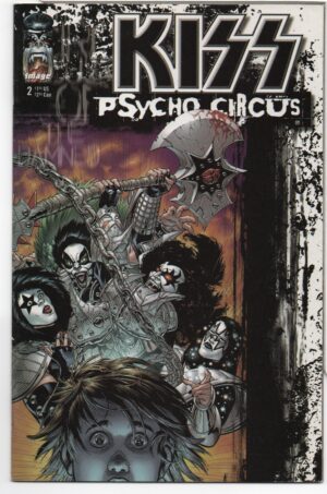 KISS: PSYCHO CIRCUS #2 – BRIAN HOLGUIN - MICHAEL GOLDEN COVER - 1997