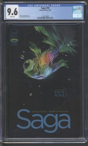 SAGA #59 – CGC 9.6 NM+ – BRIAN VAUGHAN - FIONA STAPLES COVER - 2022