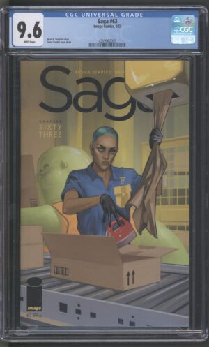 SAGA #63 – CGC 9.6 NM+ – BRIAN VAUGHAN - FIONA STAPLES COVER - 2023