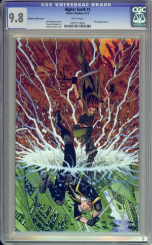 HIGHER EARTH #1 - CGC 9.8 NM/M – MICHAEL GOLDEN INCENTIVE VIRGIN VARIANT – 1 FOR 100 - 2012