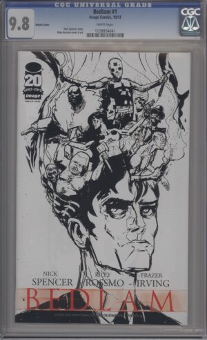 BEDLAM #1 – CGC 9.8 NM/M – NYCC RETAILER EXCLUSIVE SKETCH VARIANT – RILEY ROSSMO - 2012