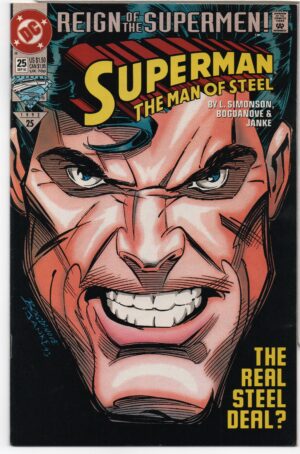 SUPERMAN: THE MAN OF STEEL #25 – THE RETURN – JON BOGDANOVE COVER - 1993