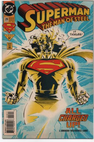 SUPERMAN: THE MAN OF STEEL #28 – HOMAGE COVER – TOYMAN APPEARANCE - 1993
