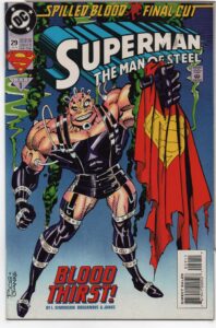 SUPERMAN: THE MAN OF STEEL #29 – BLOOD THIRST – JON BOGDANOVE COVER - 1994