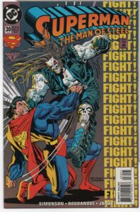 SUPERMAN: THE MAN OF STEEL #30 – DIRECT EDITION – RESURRECTION – JON BOGDANOVE COVER - 1994