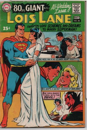 SUPERMAN'S GIRL FRIEND, LOIS LANE #86 – GIANT ISSUE – NEAL ADAMS COVER - 1968