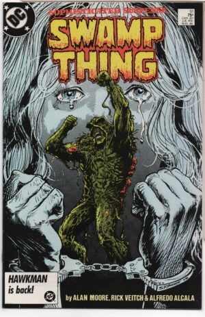 SWAMP THING #51 – HOME FREE – STEPHEN R. BISSETTE COVER – DIRECT EDITION - 1986