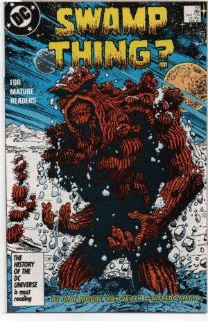 SWAMP THING #57 – MYSTERIES IN SPACE – STEPHEN BISSETTE COVER – DIRECT - 1987