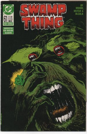 SWAMP THING #61 – ALL FLESH IS GRASS – ALAN MOORE - STEPHEN BISSETTE COVER - 1987