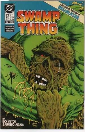 SWAMP THING #67 – 1ST HELLBLAZER – KEY ISSUE – WISDOM OF SOLOMON - 1987